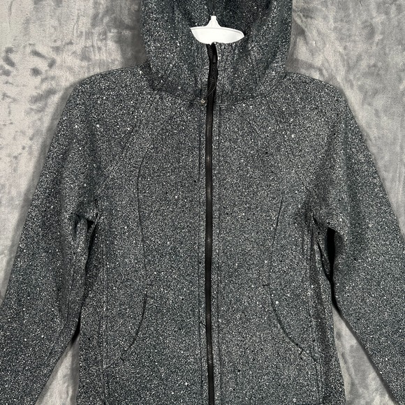Lululemon Scuba Hoodie Womens 6 Full Zip Gray Sweatshirt Light Cotton Fleece - Picture 2 of 9